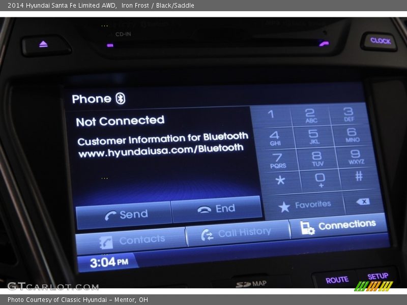 Iron Frost / Black/Saddle 2014 Hyundai Santa Fe Limited AWD