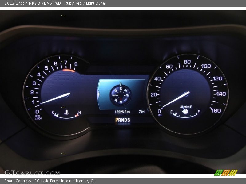 Ruby Red / Light Dune 2013 Lincoln MKZ 3.7L V6 FWD