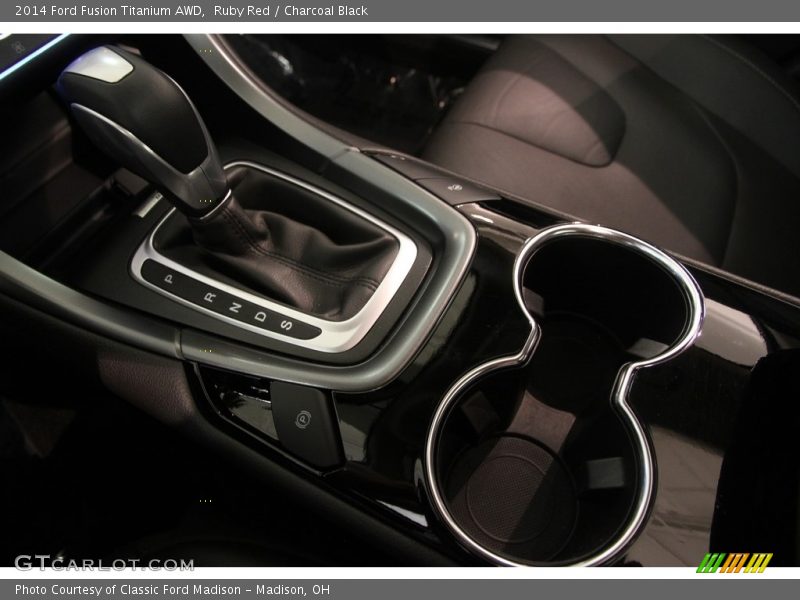 Ruby Red / Charcoal Black 2014 Ford Fusion Titanium AWD
