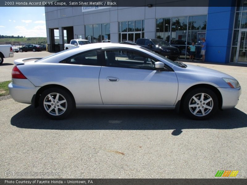 Satin Silver Metallic / Black 2003 Honda Accord EX V6 Coupe