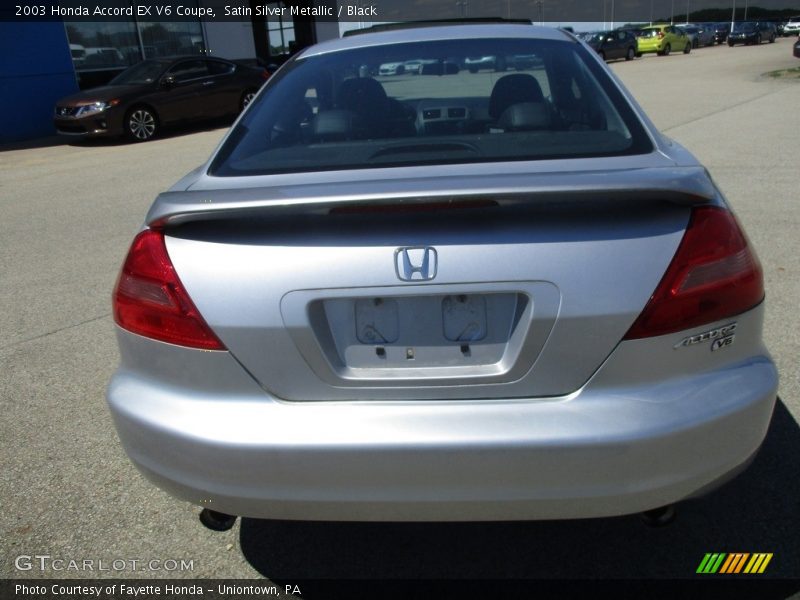 Satin Silver Metallic / Black 2003 Honda Accord EX V6 Coupe