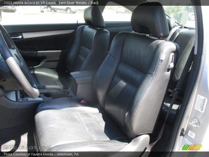 Satin Silver Metallic / Black 2003 Honda Accord EX V6 Coupe