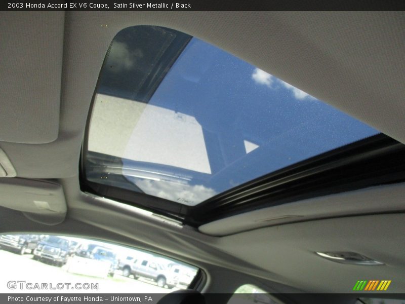 Satin Silver Metallic / Black 2003 Honda Accord EX V6 Coupe