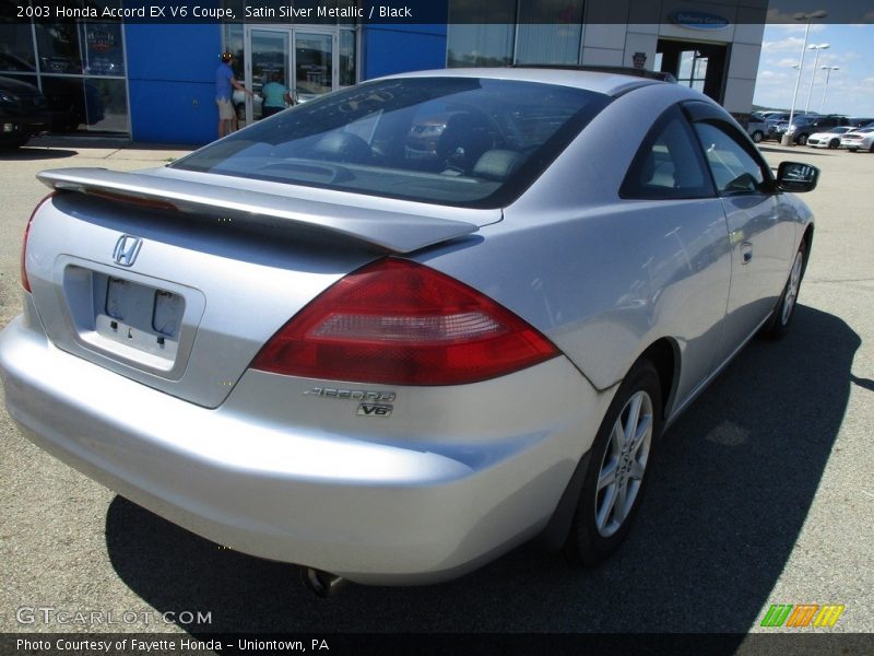 Satin Silver Metallic / Black 2003 Honda Accord EX V6 Coupe