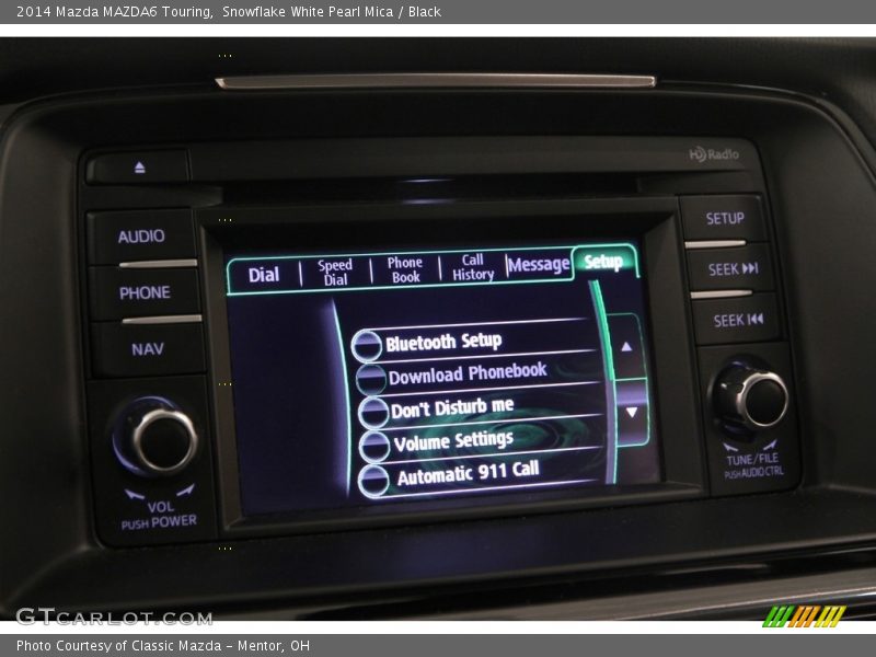 Snowflake White Pearl Mica / Black 2014 Mazda MAZDA6 Touring