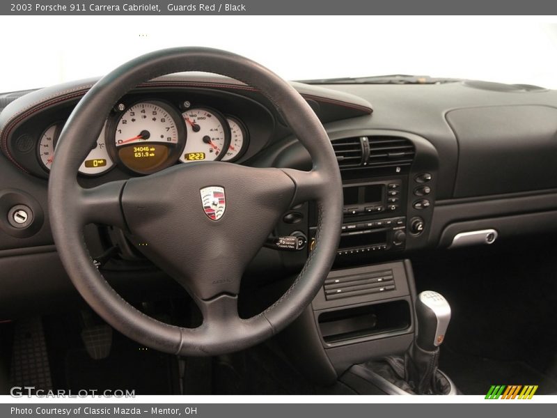 Guards Red / Black 2003 Porsche 911 Carrera Cabriolet