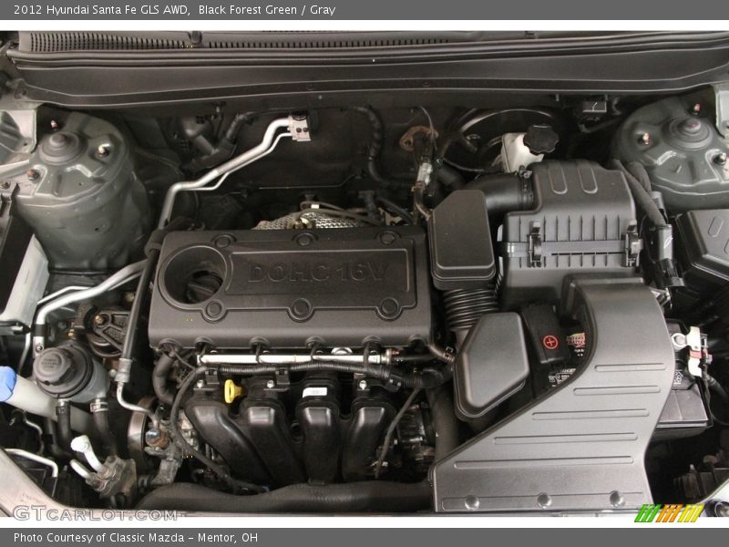 Black Forest Green / Gray 2012 Hyundai Santa Fe GLS AWD