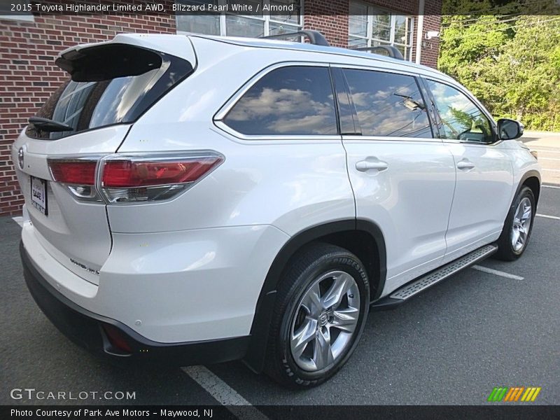Blizzard Pearl White / Almond 2015 Toyota Highlander Limited AWD