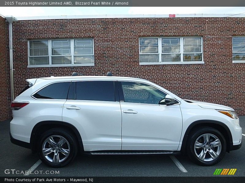 Blizzard Pearl White / Almond 2015 Toyota Highlander Limited AWD