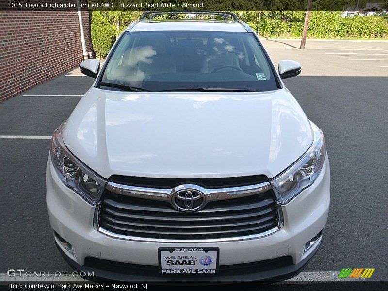 Blizzard Pearl White / Almond 2015 Toyota Highlander Limited AWD