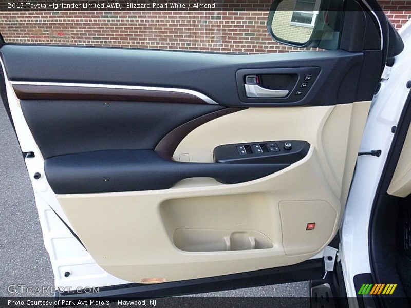 Blizzard Pearl White / Almond 2015 Toyota Highlander Limited AWD