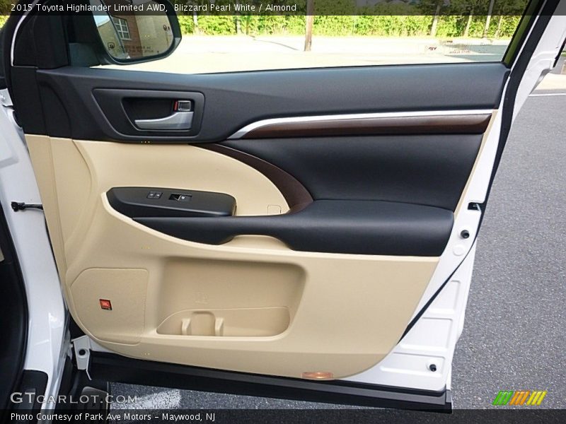 Blizzard Pearl White / Almond 2015 Toyota Highlander Limited AWD