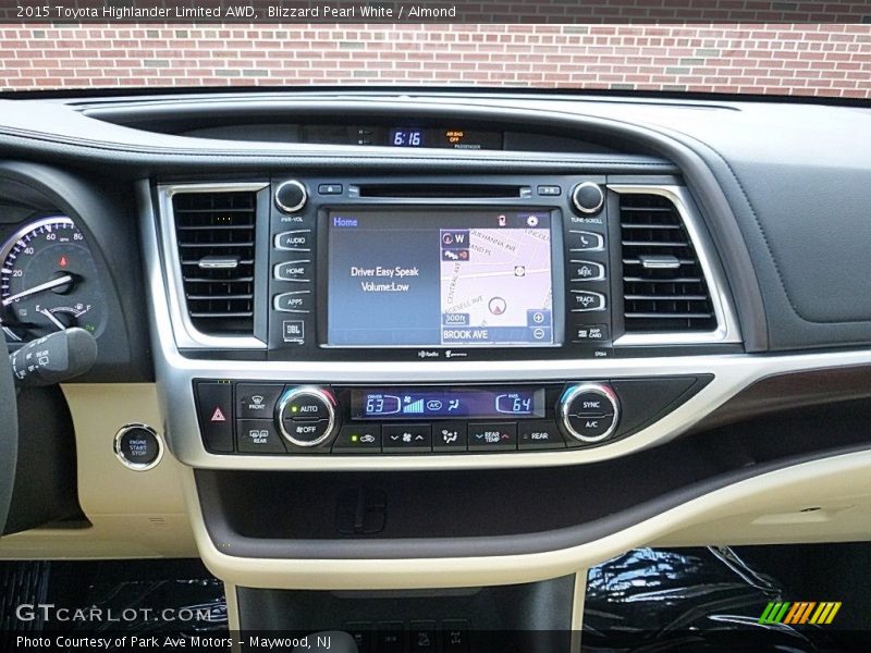 Blizzard Pearl White / Almond 2015 Toyota Highlander Limited AWD