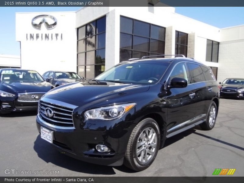 Black Obsidian / Graphite 2015 Infiniti QX60 3.5 AWD