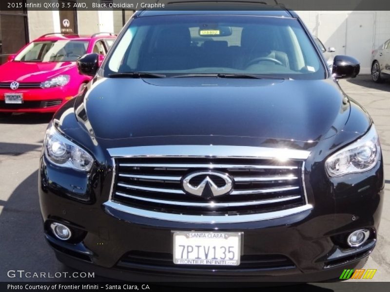 Black Obsidian / Graphite 2015 Infiniti QX60 3.5 AWD