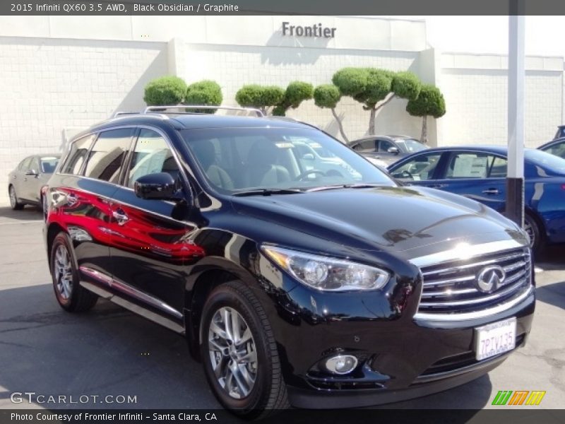 Black Obsidian / Graphite 2015 Infiniti QX60 3.5 AWD