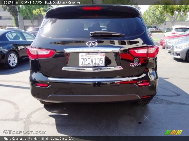 Black Obsidian / Graphite 2015 Infiniti QX60 3.5 AWD