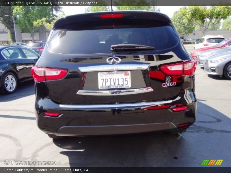 Black Obsidian / Graphite 2015 Infiniti QX60 3.5 AWD