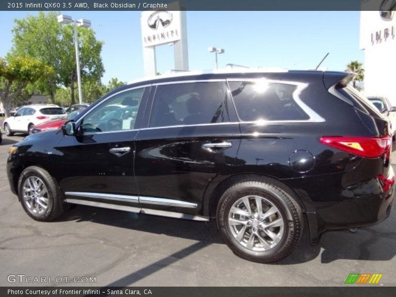 Black Obsidian / Graphite 2015 Infiniti QX60 3.5 AWD