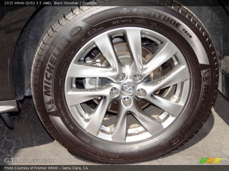 Black Obsidian / Graphite 2015 Infiniti QX60 3.5 AWD