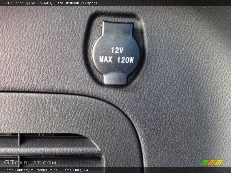 Black Obsidian / Graphite 2015 Infiniti QX60 3.5 AWD