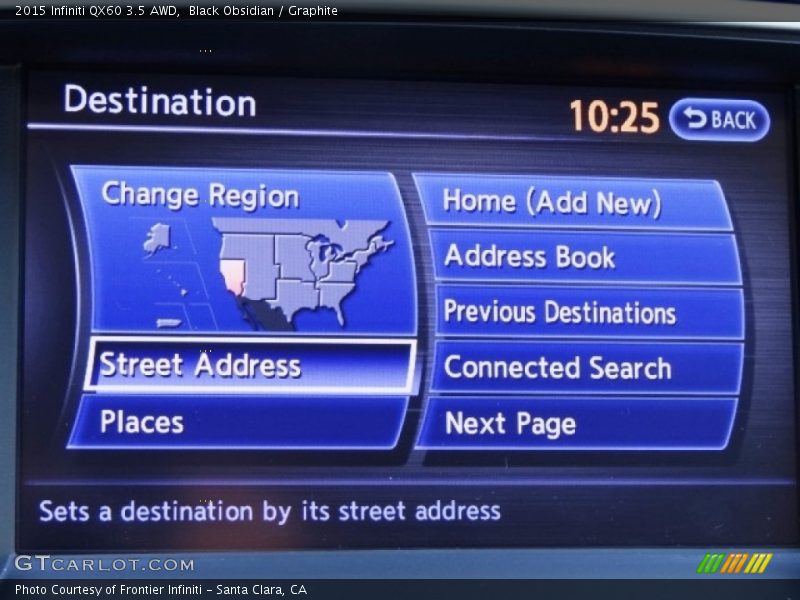 Black Obsidian / Graphite 2015 Infiniti QX60 3.5 AWD