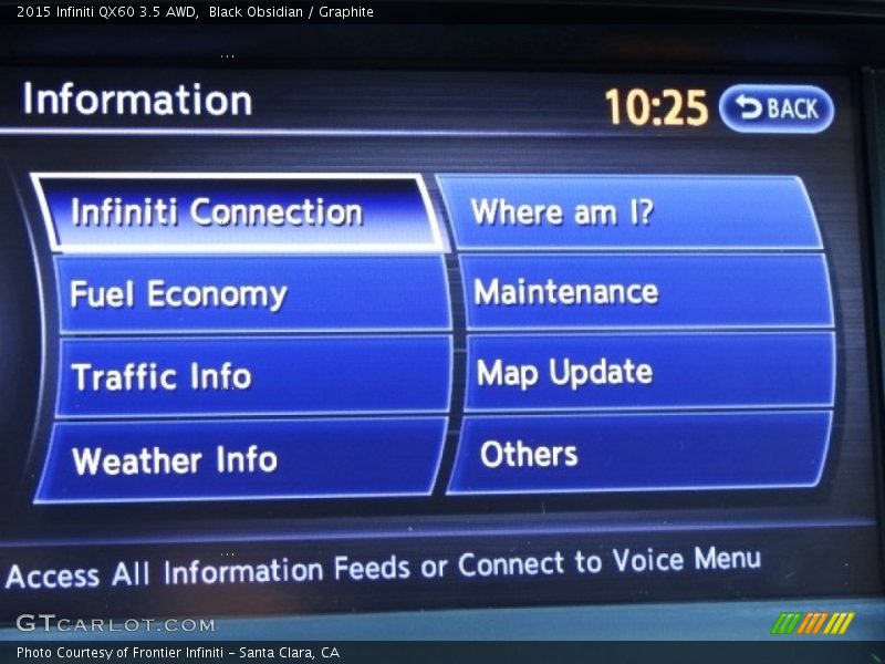 Black Obsidian / Graphite 2015 Infiniti QX60 3.5 AWD