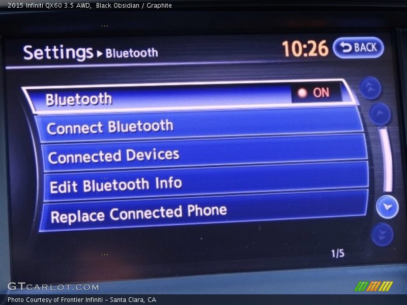 Black Obsidian / Graphite 2015 Infiniti QX60 3.5 AWD
