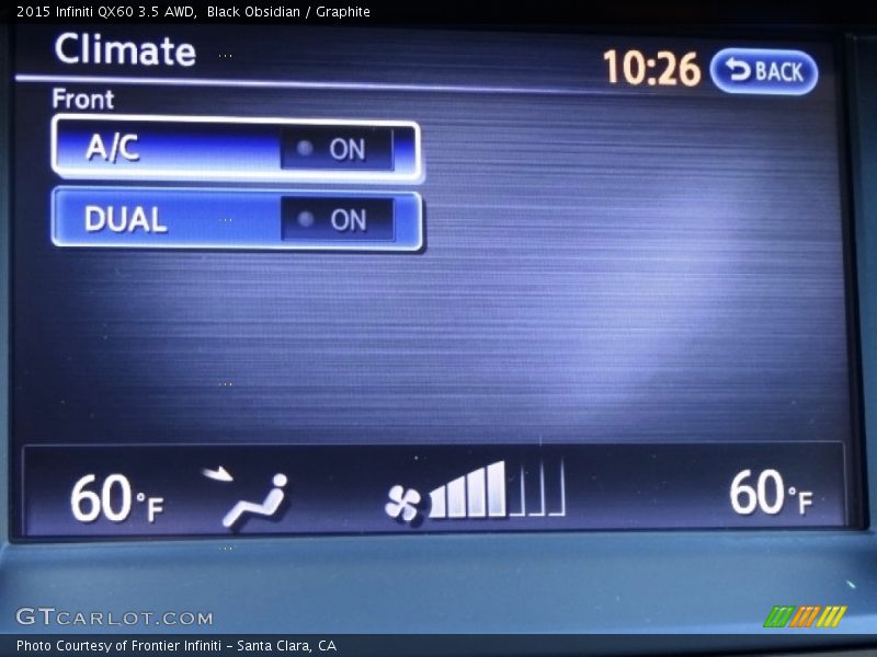 Black Obsidian / Graphite 2015 Infiniti QX60 3.5 AWD