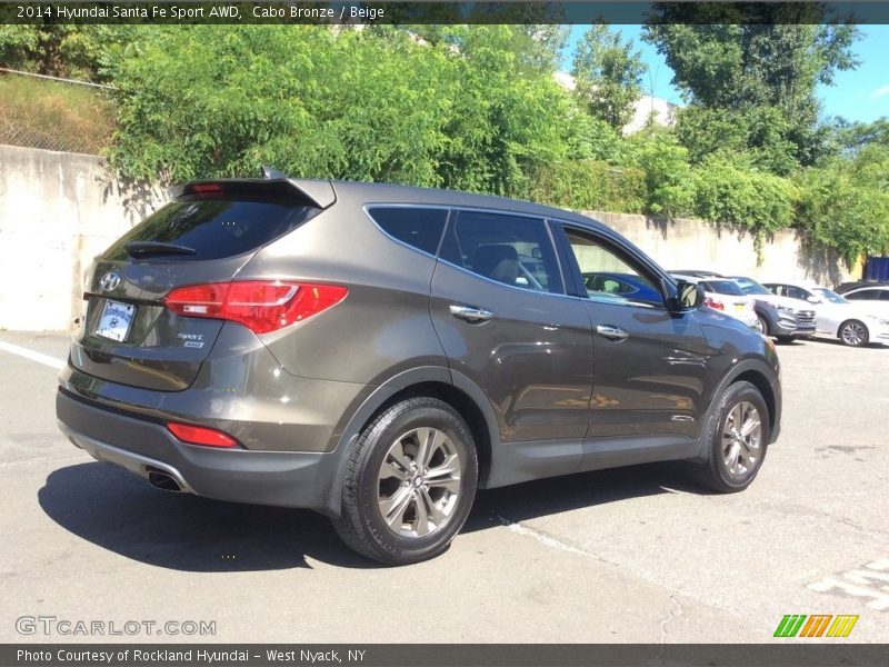 Cabo Bronze / Beige 2014 Hyundai Santa Fe Sport AWD