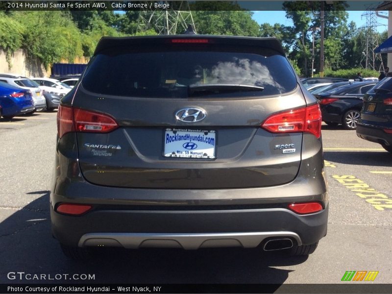 Cabo Bronze / Beige 2014 Hyundai Santa Fe Sport AWD