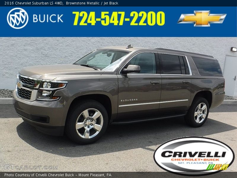 Brownstone Metallic / Jet Black 2016 Chevrolet Suburban LS 4WD