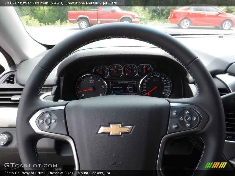 Brownstone Metallic / Jet Black 2016 Chevrolet Suburban LS 4WD