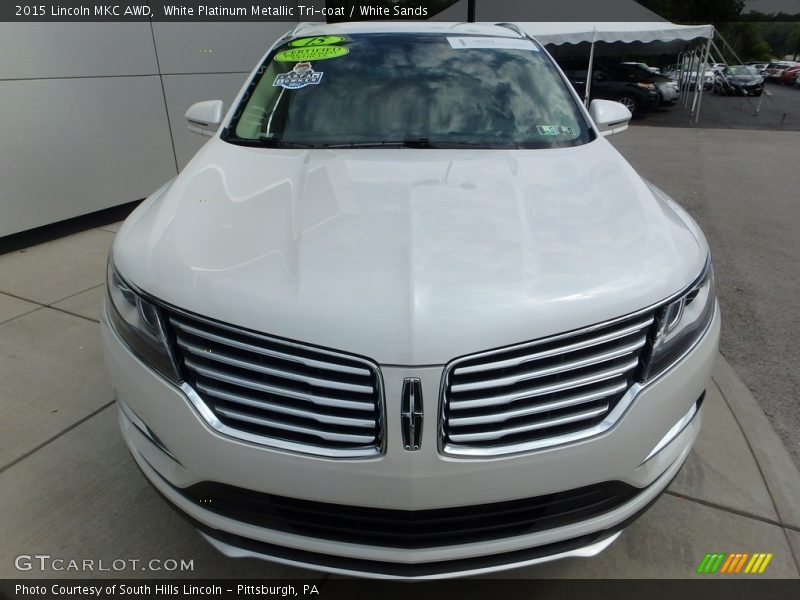 White Platinum Metallic Tri-coat / White Sands 2015 Lincoln MKC AWD