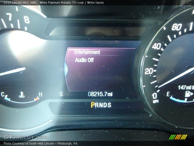 White Platinum Metallic Tri-coat / White Sands 2015 Lincoln MKC AWD
