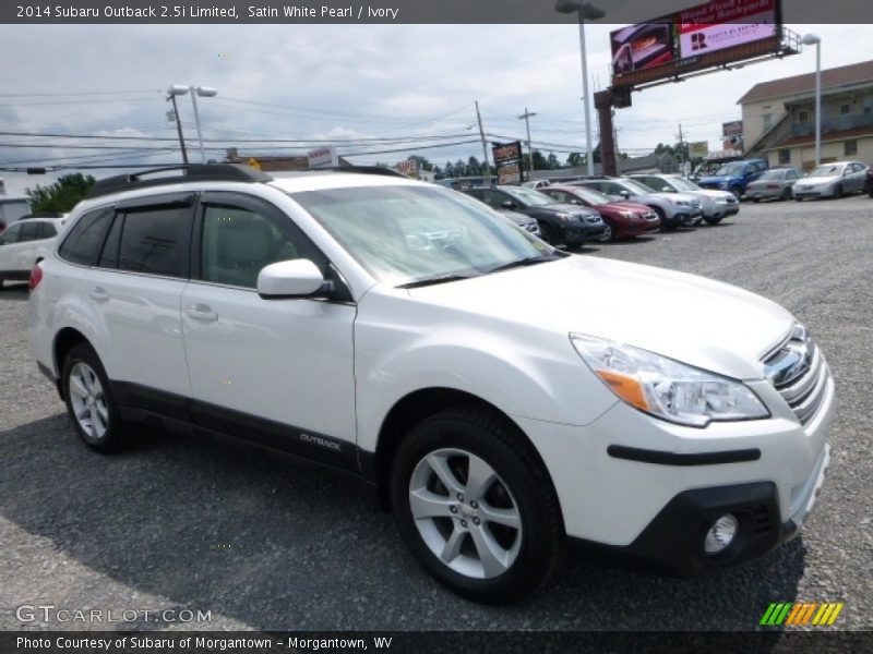 Satin White Pearl / Ivory 2014 Subaru Outback 2.5i Limited