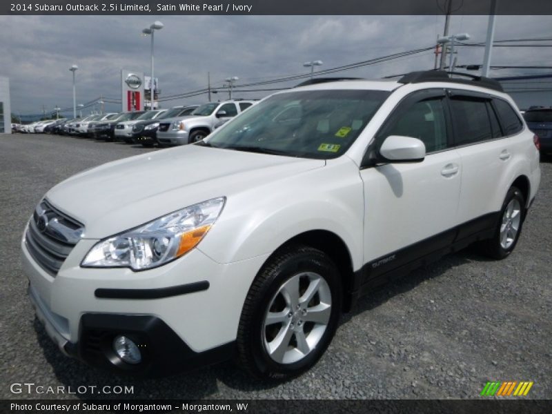 Satin White Pearl / Ivory 2014 Subaru Outback 2.5i Limited