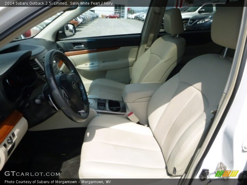 Satin White Pearl / Ivory 2014 Subaru Outback 2.5i Limited