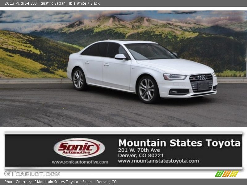 Ibis White / Black 2013 Audi S4 3.0T quattro Sedan