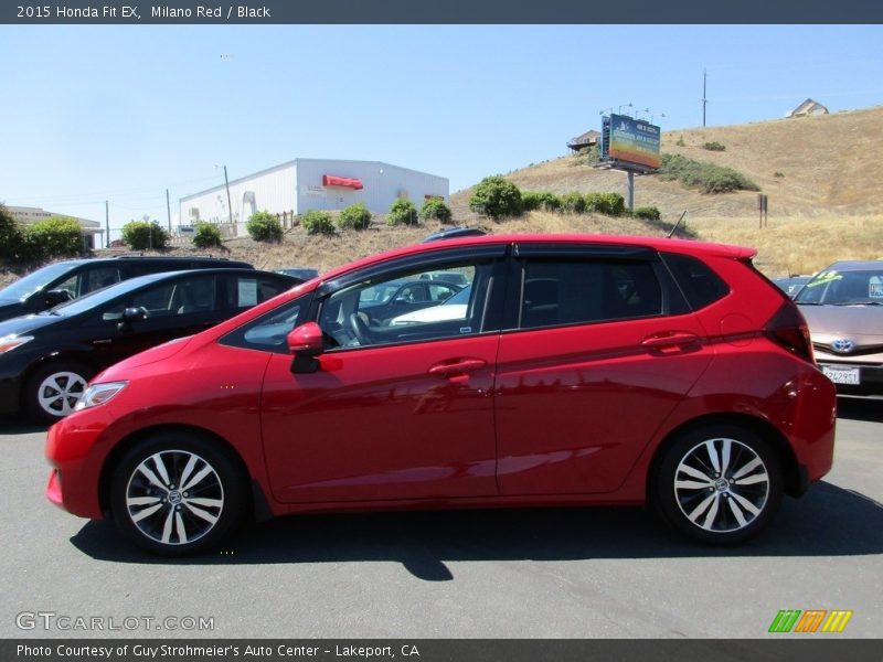 Milano Red / Black 2015 Honda Fit EX