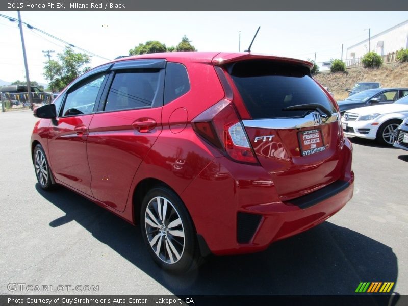 Milano Red / Black 2015 Honda Fit EX