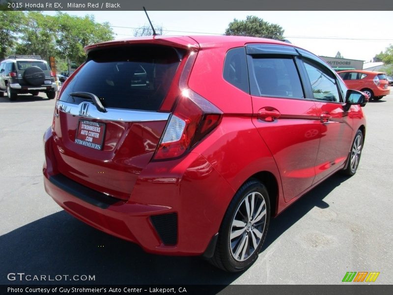Milano Red / Black 2015 Honda Fit EX