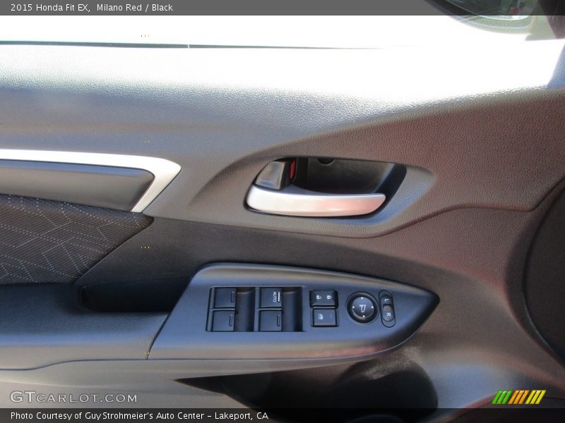 Milano Red / Black 2015 Honda Fit EX