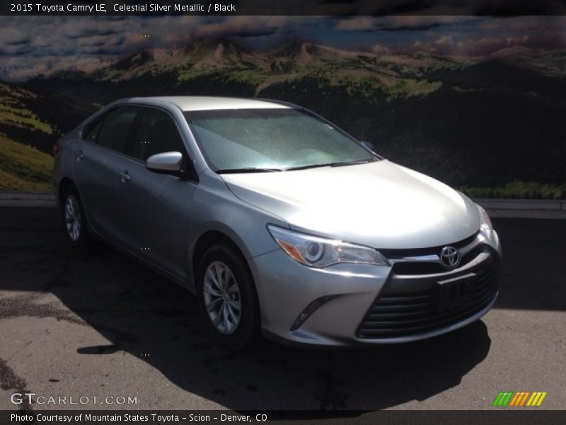 Celestial Silver Metallic / Black 2015 Toyota Camry LE