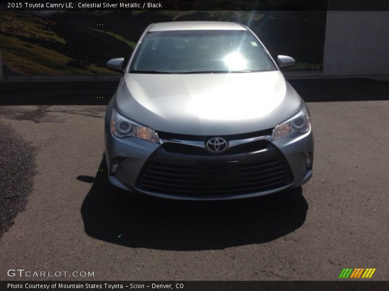 Celestial Silver Metallic / Black 2015 Toyota Camry LE