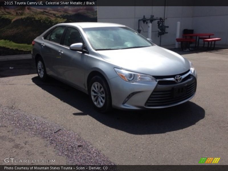 Celestial Silver Metallic / Black 2015 Toyota Camry LE