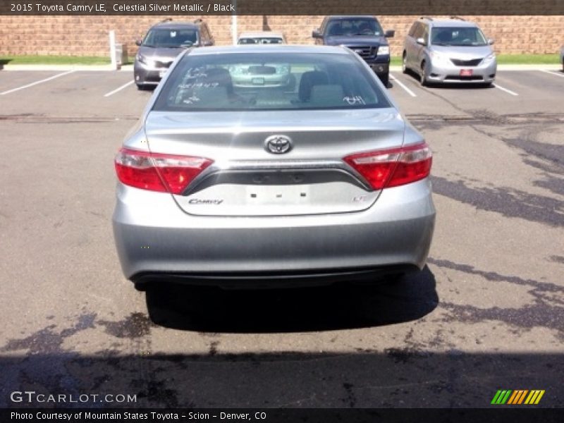 Celestial Silver Metallic / Black 2015 Toyota Camry LE