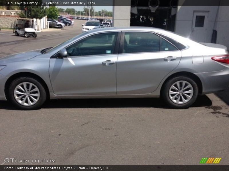 Celestial Silver Metallic / Black 2015 Toyota Camry LE