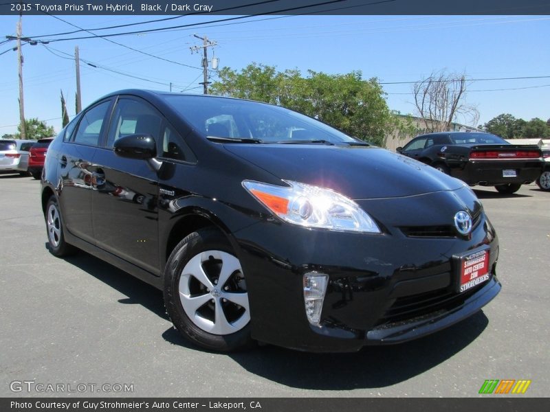 Black / Dark Gray 2015 Toyota Prius Two Hybrid