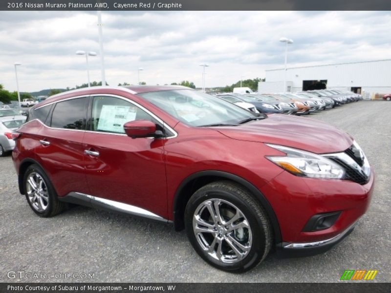 Cayenne Red / Graphite 2016 Nissan Murano Platinum AWD